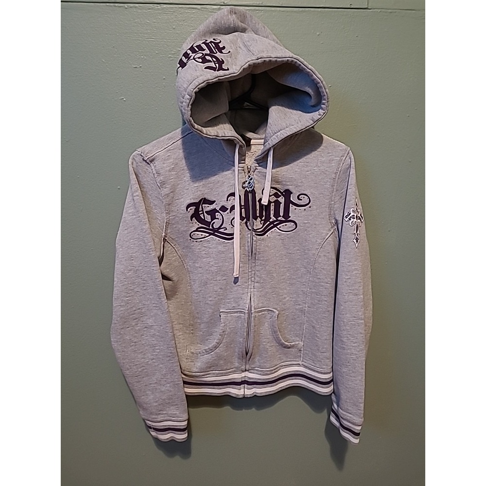 G-Unit Y2K Vintage Jeweled Zip Up‎ Hoodie Women's Large READ